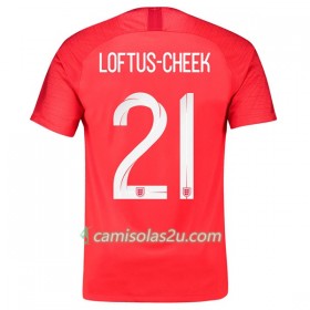 Camisolas de Futebol Inglaterra Loftus-cheek 21 Equipamento Alternativa Copa do Mundo 2018 Manga Curta